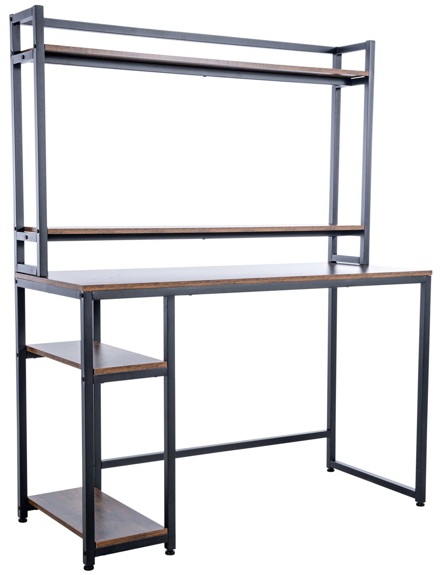 CLP Schreibtisch Billings I Computertisch Mit Regal Und Staufächern I Bürotisch Im Industrial Look