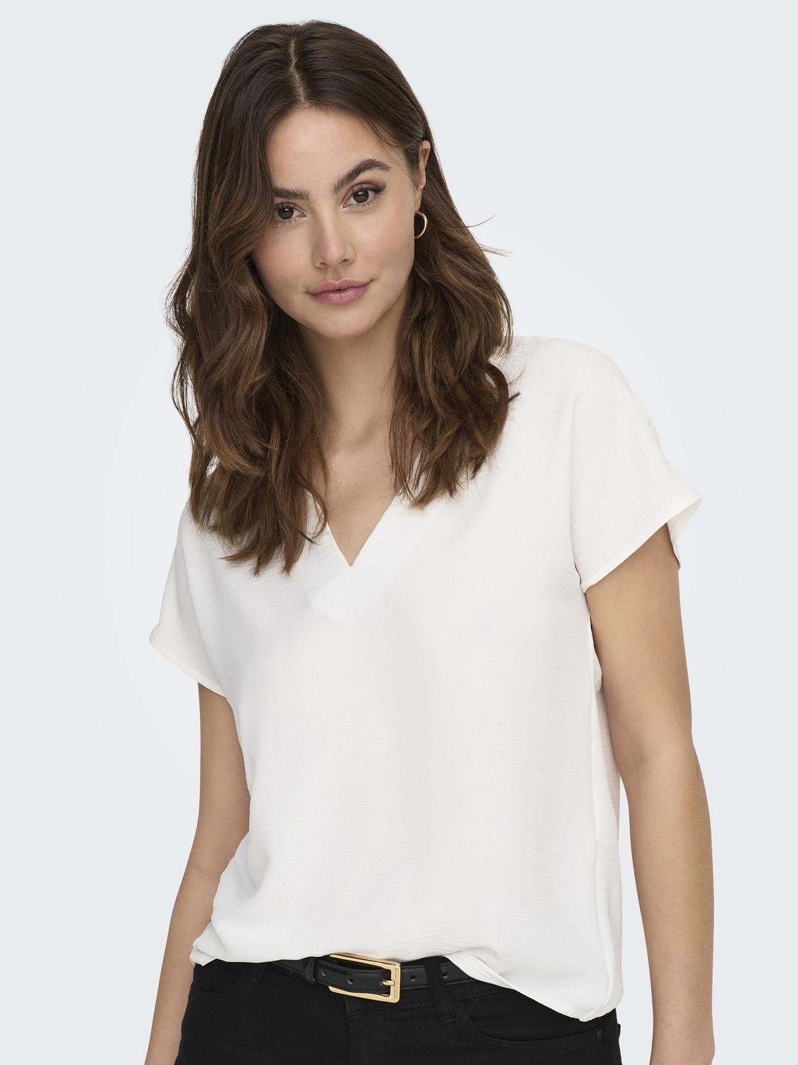 JDY Shirtbluse »JDYLION S/S TOP WVN NOOS«