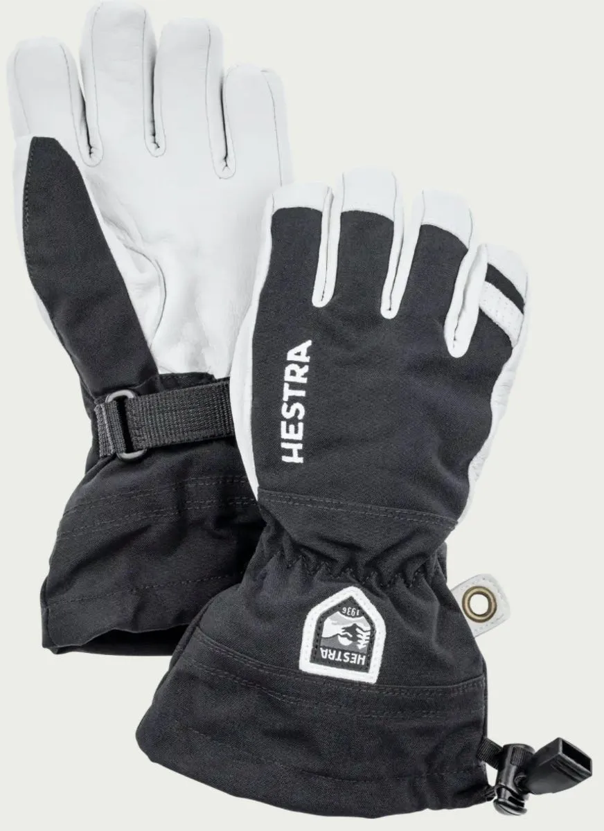 Hestra Juniors' Army Leather Heli Ski Black