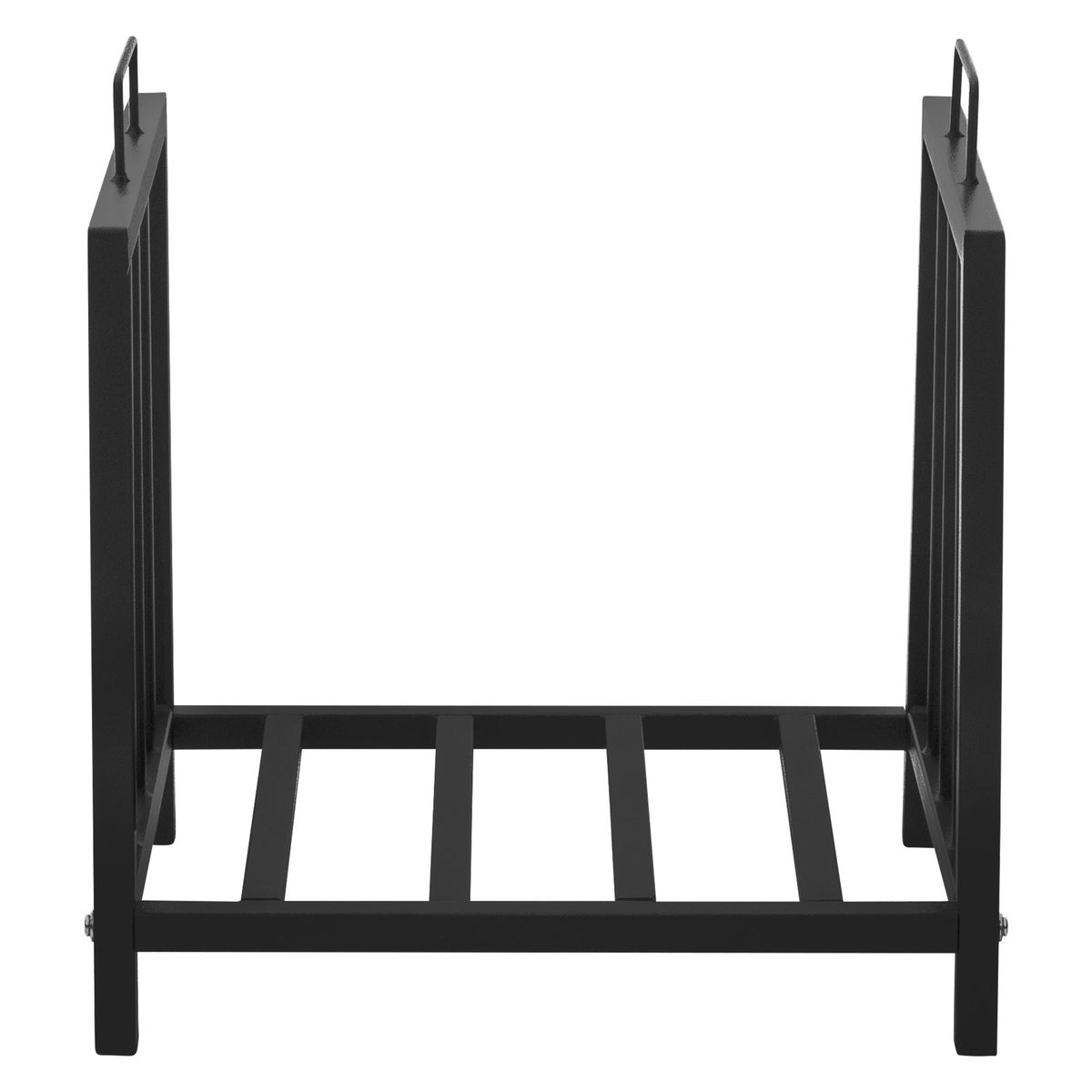 ML-Design Haardhoutrek 43x46x33 cm Rechthoekig, Zwart, Metaal, Binnen/Buiten, Gecoat Staal Haardhoutrek, Haardhoutstandaard, Haardhouthouder, Haardhoutplank voor Open Haard/Kachel