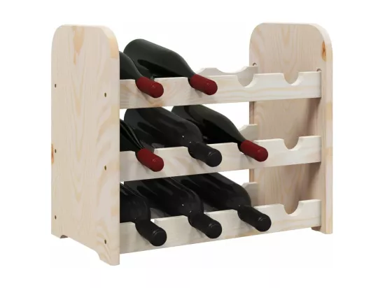 Casier à vin 43x25x37 cm bois de pin massif