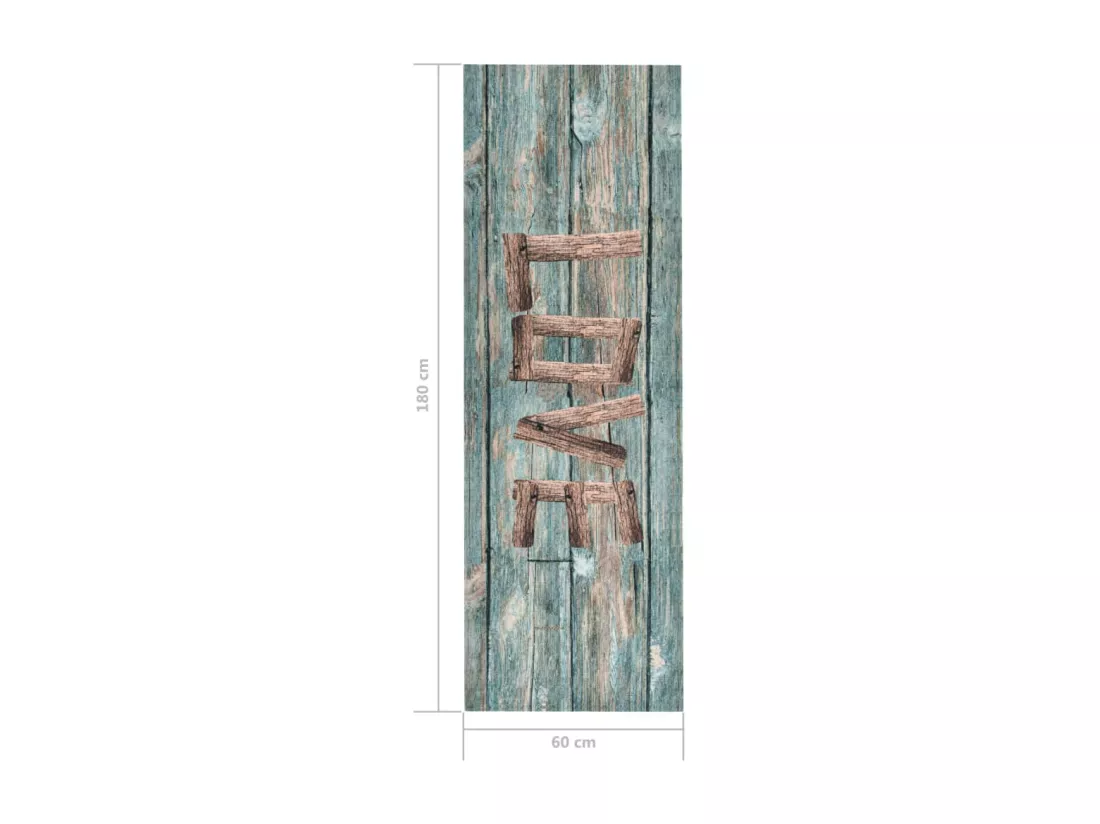 Tapis de sol de cuisine lavable Love 60x180 cm