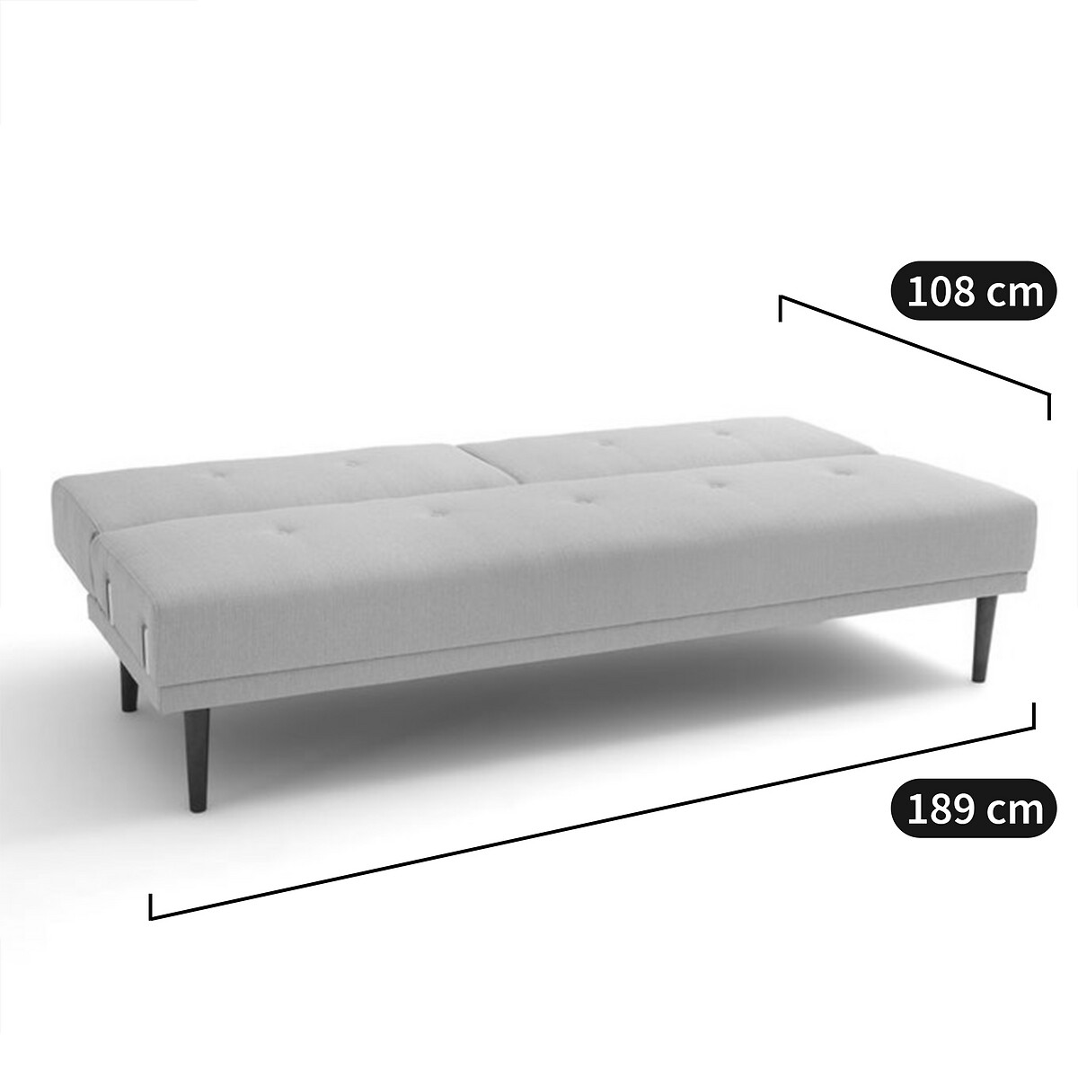 LA REDOUTE INTERIEURS<br>Sofá conversível de 3 lugares, Tuske