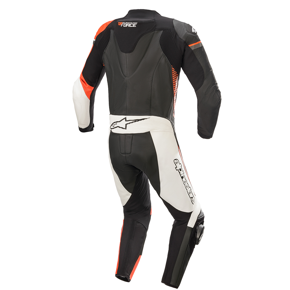 Alpinestars - Combinaison GP Force Phantom Noir / Rouge fluo / Blanc