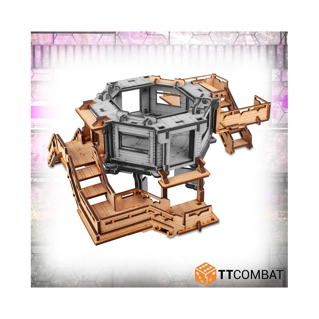 Sci-Fi Utopia - Cashstack Fire Escape & Helix Stairs