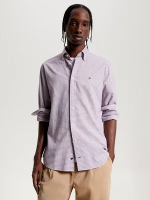 Camisa Micro Check de Corte Regular