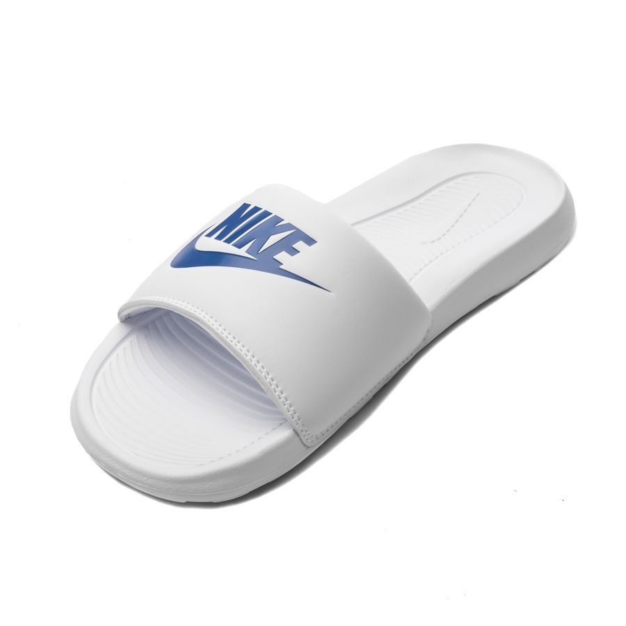 Nike Claquettes Victori One - Blanc/Bleu