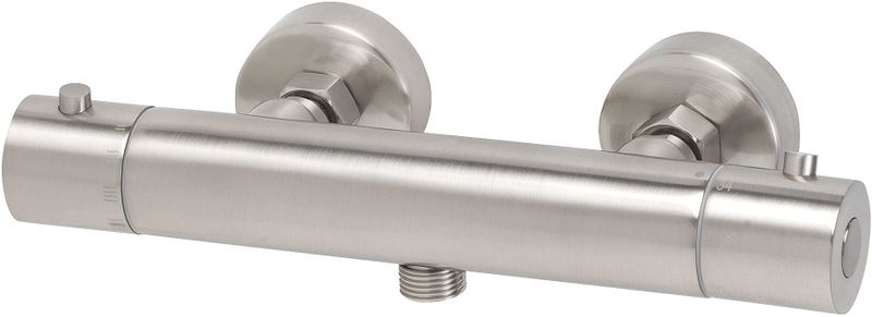 Mueller - Round - Thermostatische Douchekraan - RVS Look - Hart op Hart 12cm