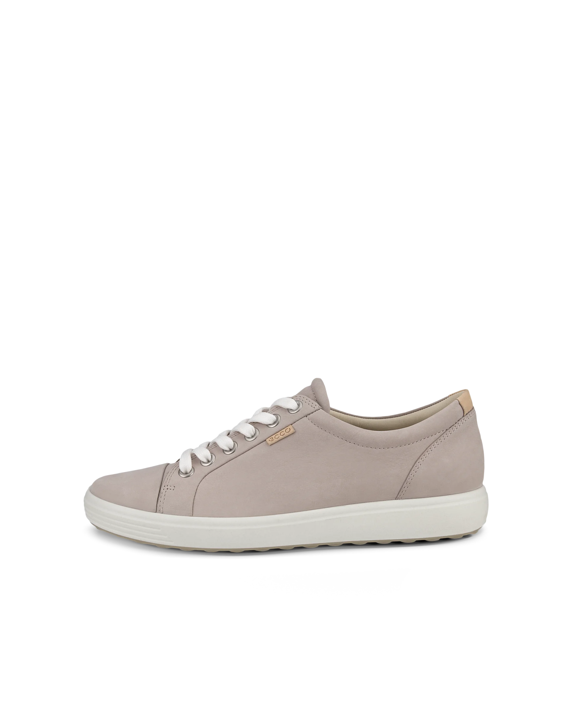 ECCO SOFT 7 W Damen Sneaker aus Nubukleder Grau