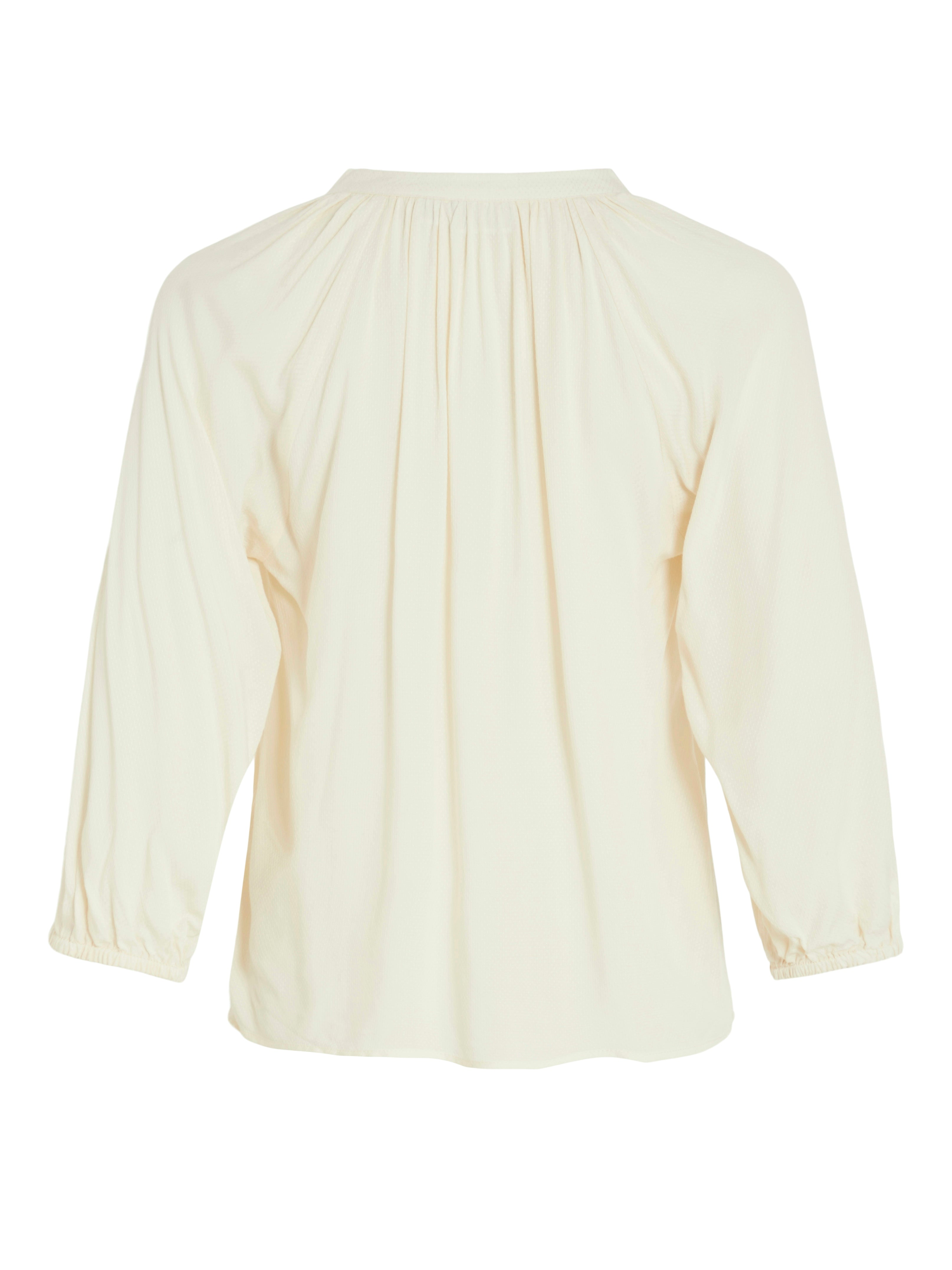 Vila  Vimulla V-neck bluse - Birch