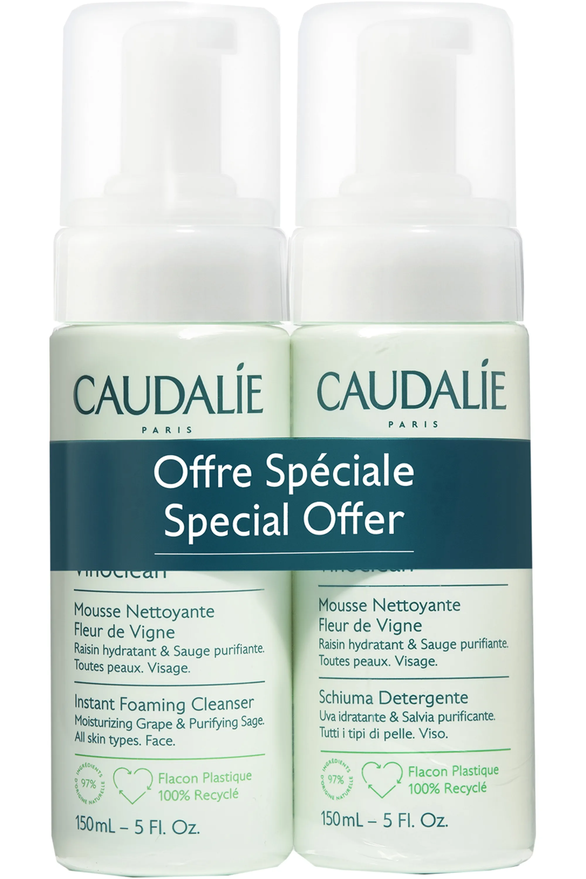 Caudalie Mousse nettoyante Fleur de Vigne Vinoclean-150 ml