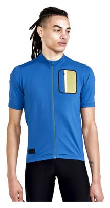 Maillot manches courtes Craft ADV Off-Road Bleu Jaune