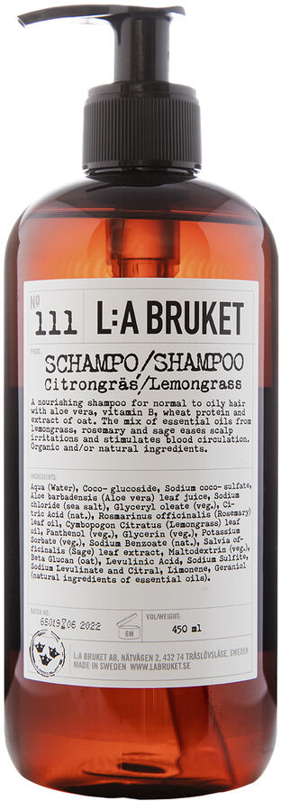 L:a Bruket Shampoo Lemongrass 450 ml.