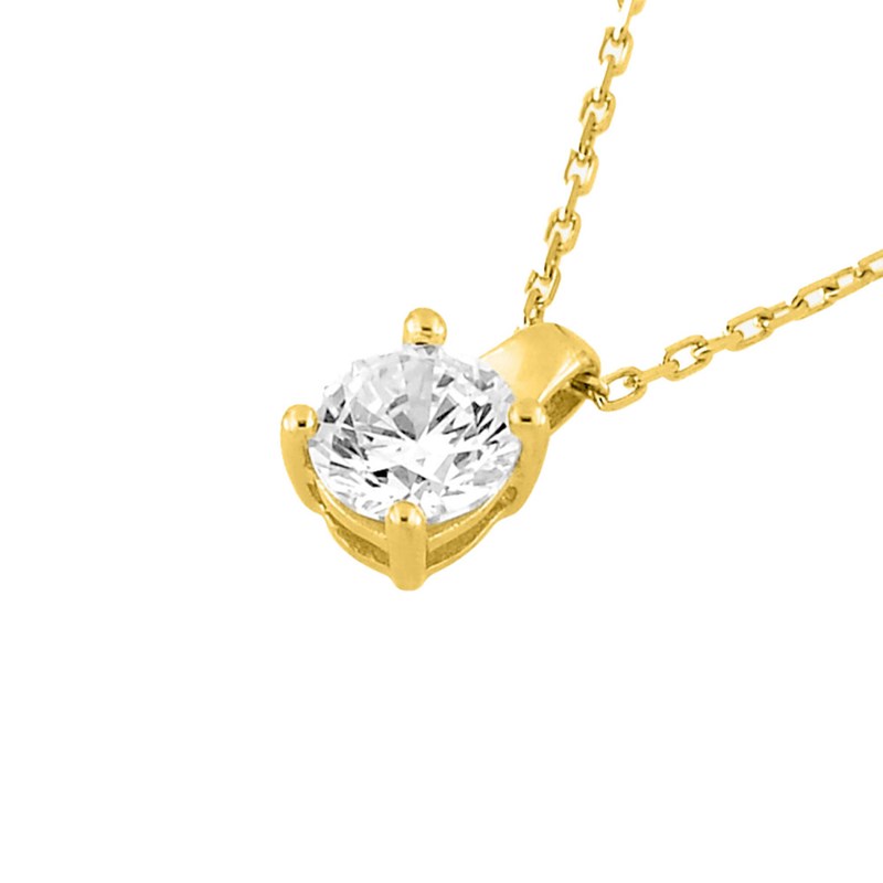 Collier Femme - Oxyde de zirconium - Or 18 Carats - Longueur : 42 cm