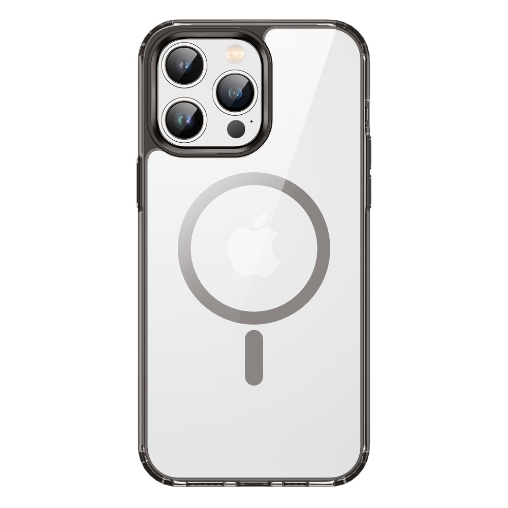 iPhone 14 Pro MagSafe Hybrid Hardcase Hülle TPU Bumper   Kunststoff Rückseite - Grau / Transparent