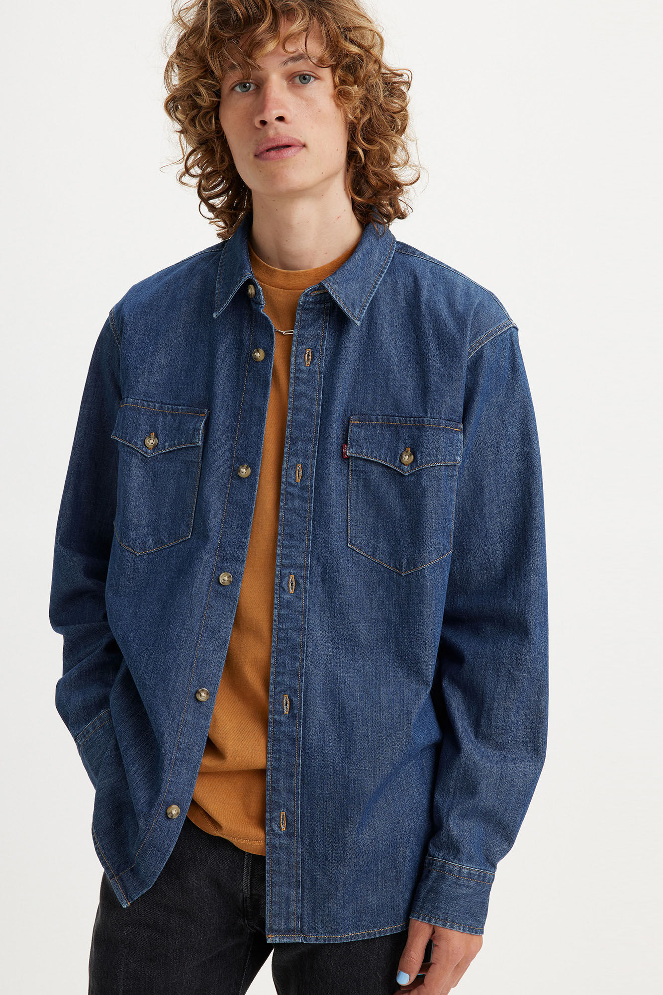Camisa jeans Levi's® - azul médio