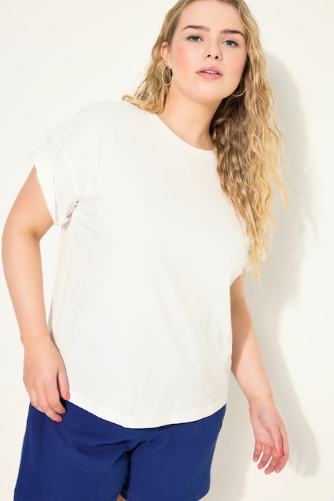 Oversized-Shirt, Rücken-Print, Rundhals, Halbarm
