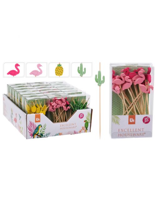 Homestyle Cocktailprikkers Set - Huishoud - Mix 20 stuks