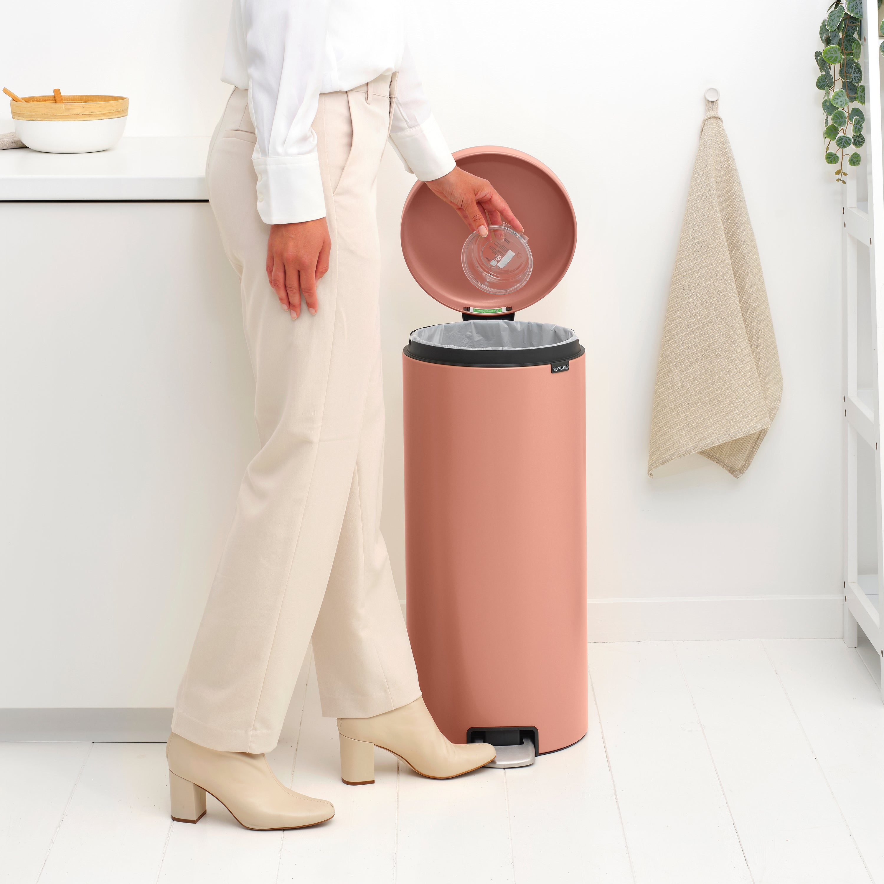 Brabantia NewIcon Pedaalemmer 30 L - Warm Copper