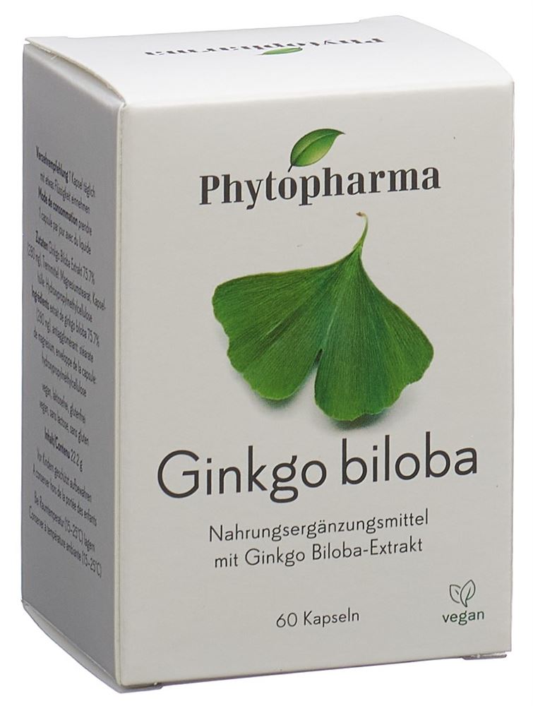PHYTOPHARMA Ginkgo biloba Kaps Ds 60 Stk