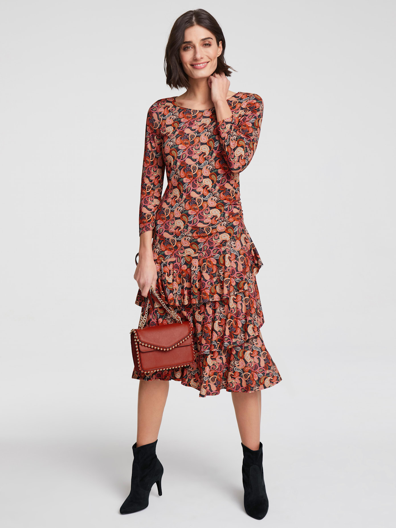 Robe en jersey imprimé tendance