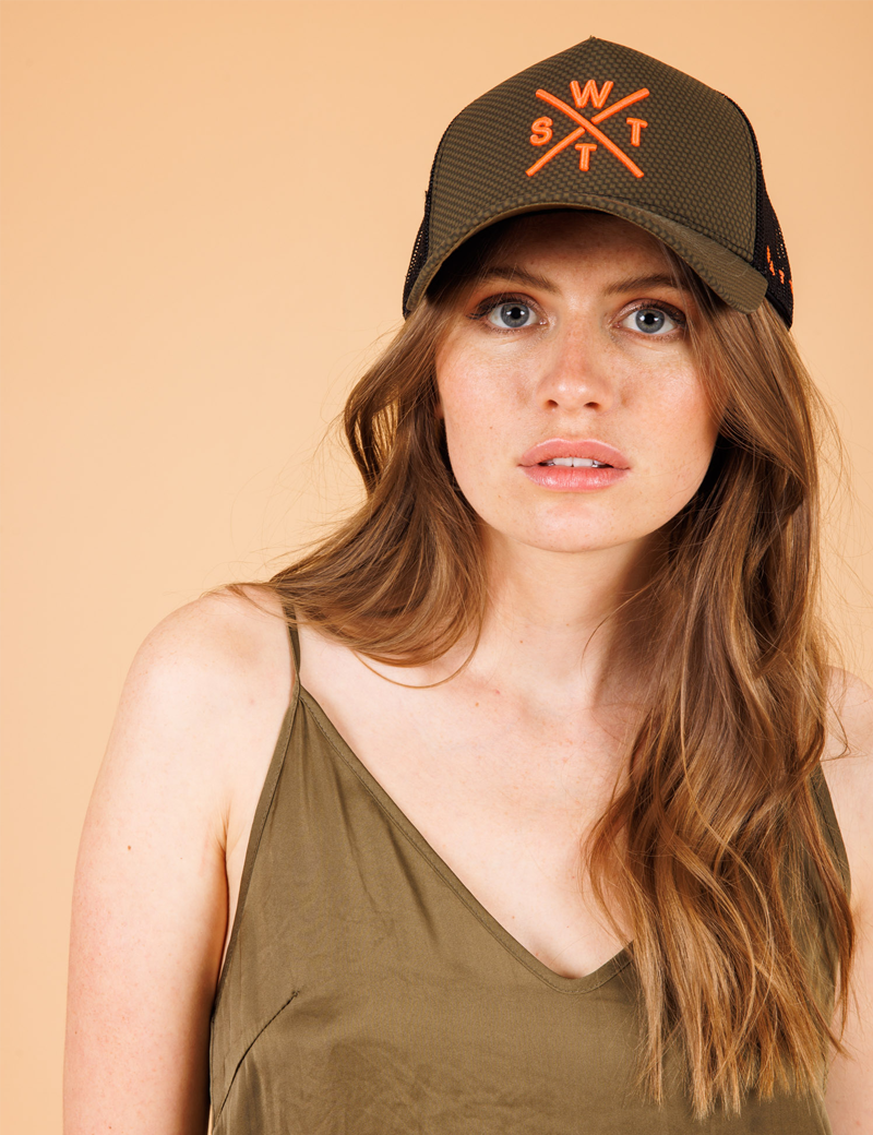 WATTS CASQUETTE TRUCKER TRIBE KAKI UNISEXE