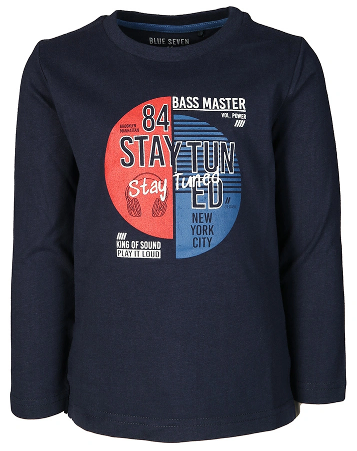 Langarmshirt STAY TUNED in dunkelblau