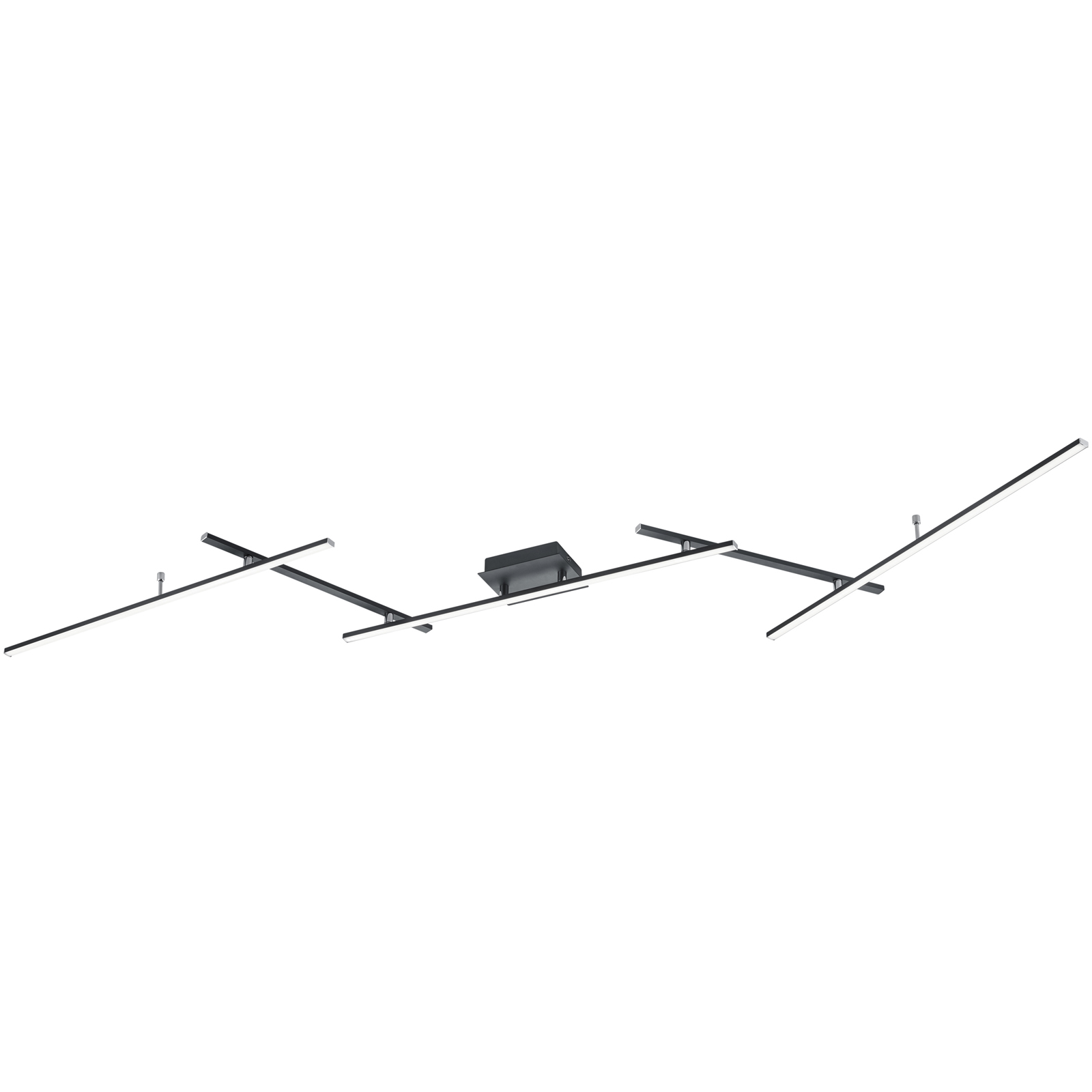 LED-RGB-Deckenleuchte - schwarz matt - dimmbar