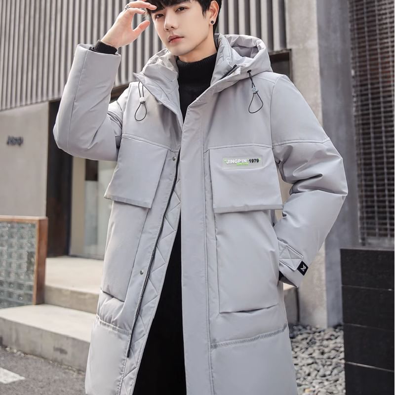 Bay Go Mall - Effen parka met capuchon en rits