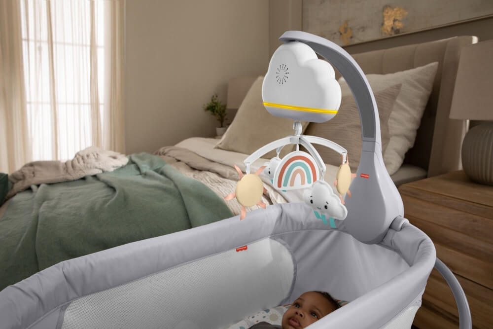 Fisher-Price Babybett Regenbogen-Mobile und Spieluhr