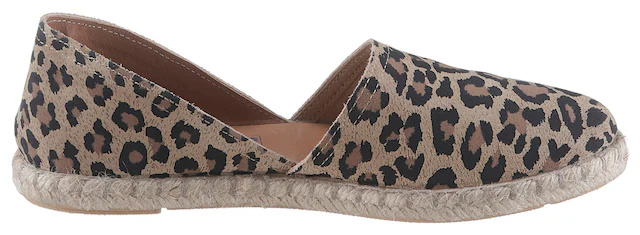 VERBENAS Espadrille  Strandschuh, Sommerschuh, Loafer im trendigen Animal-Look