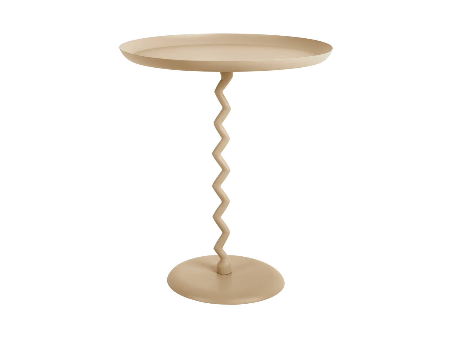Bijzettafel Zig Zag - Zachtbruin
