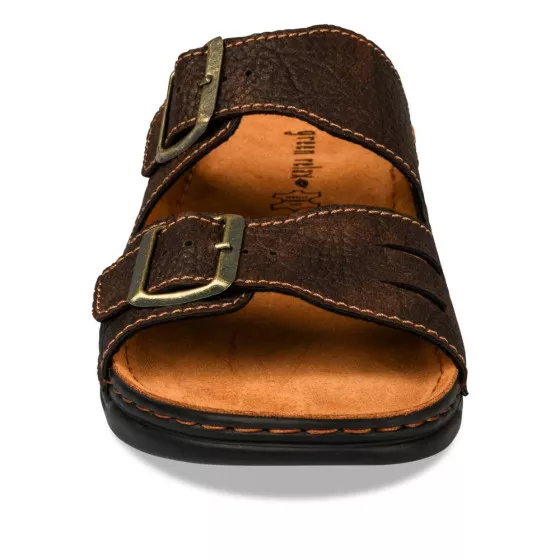 Mules MARRON GREEN RELAX