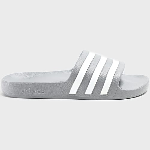 Claquettes Adilette Aqua F35538 Grey Three White