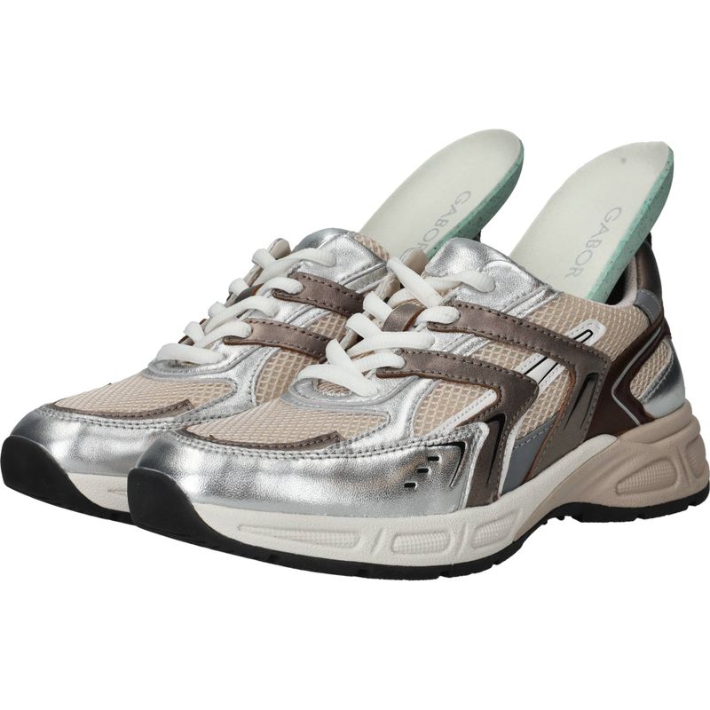 Gabor Sneakers Zilver Dames
