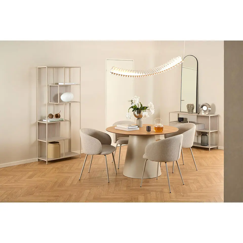 Hioshop Sea wandkast 2 lades 3 planken grijs