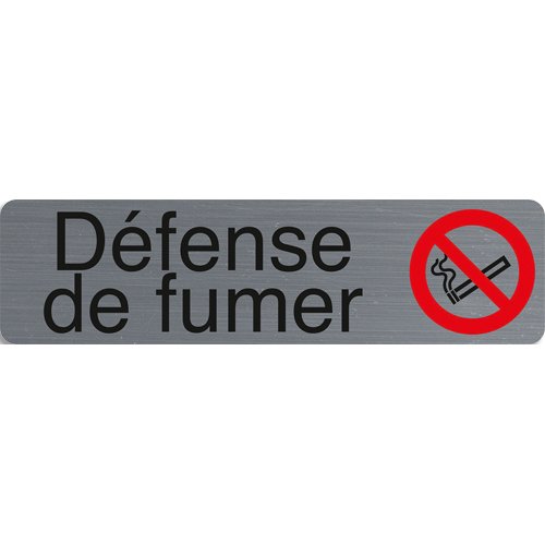 Plaque de signalisation 'Défense de fumer'