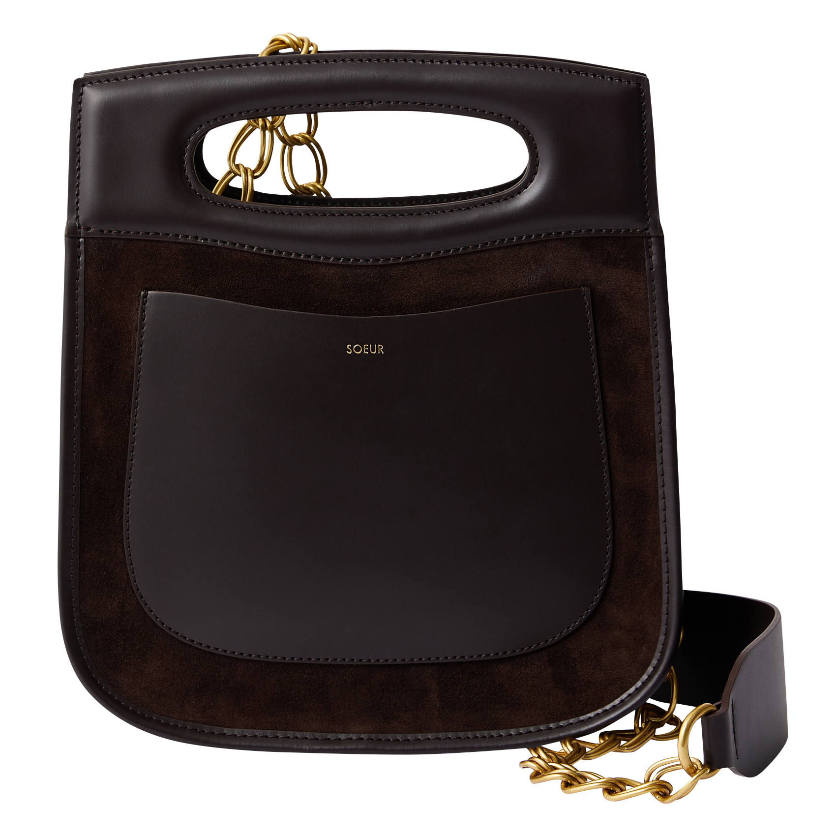 CHERI - Sac à main en cuir | Marron