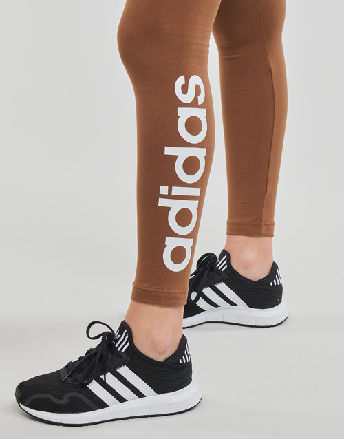 Adidas Sportswear - LIN LEG - Marron / Blanc