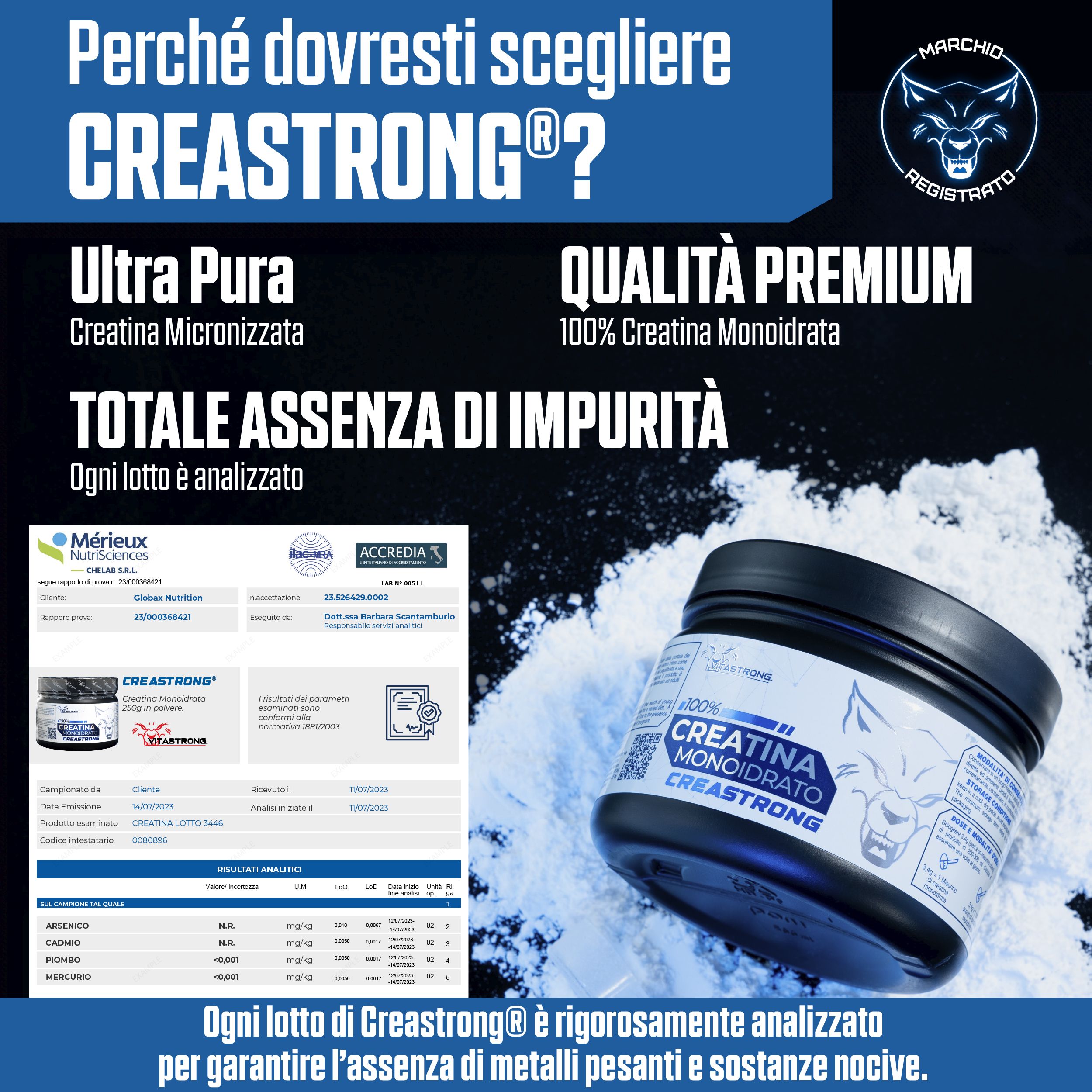 Vitastrong Creatin Creastrong® 250G