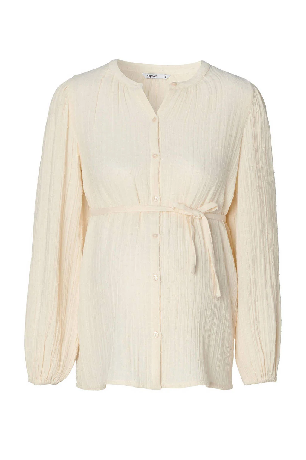 Noppies zwangerschaps- en voedingsblouse Joy ecru