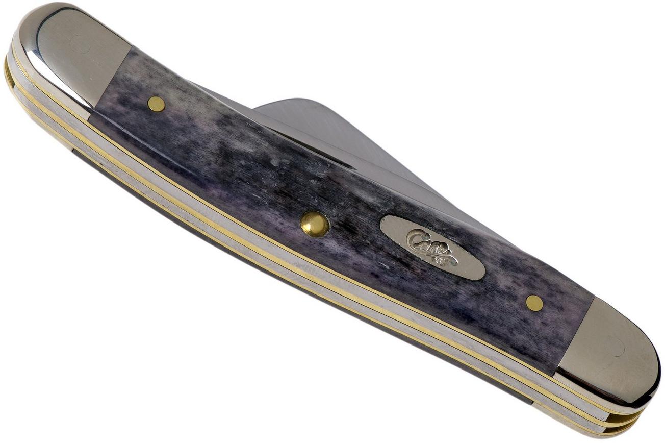 Case Medium Stockman Pocket Worn Grey Bone, Crandall Jig, 58413, 6318 CV zakmes