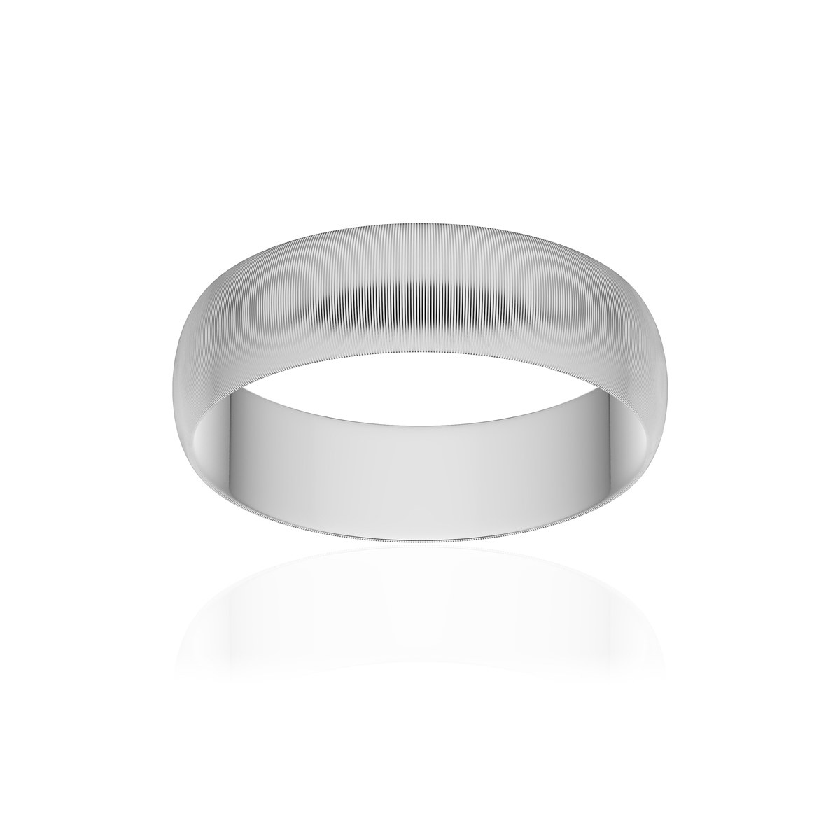Alliance or 375 blanc mat ruban 5,5mm