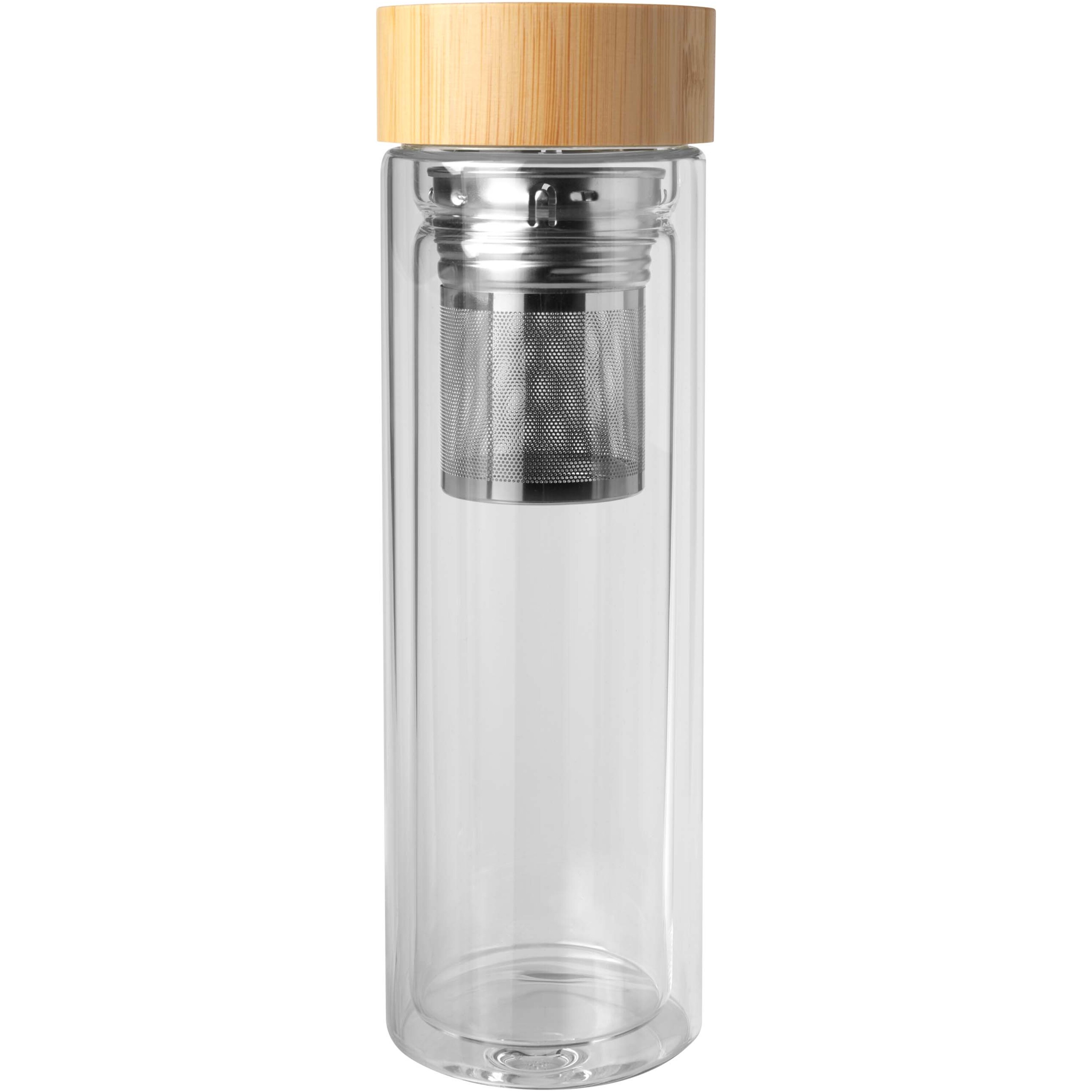 PF Concept 100810 - Bouteille Infuseur en Verre Borosilicate avec Couvercle Bambou