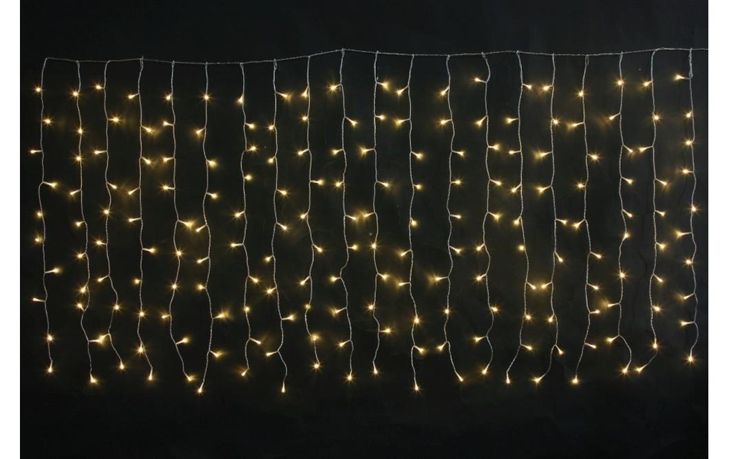 LED-Lichtervorhang mit 20 Strängen 200 LED, 100 cmLichtervorhang für den Aussenbereich
