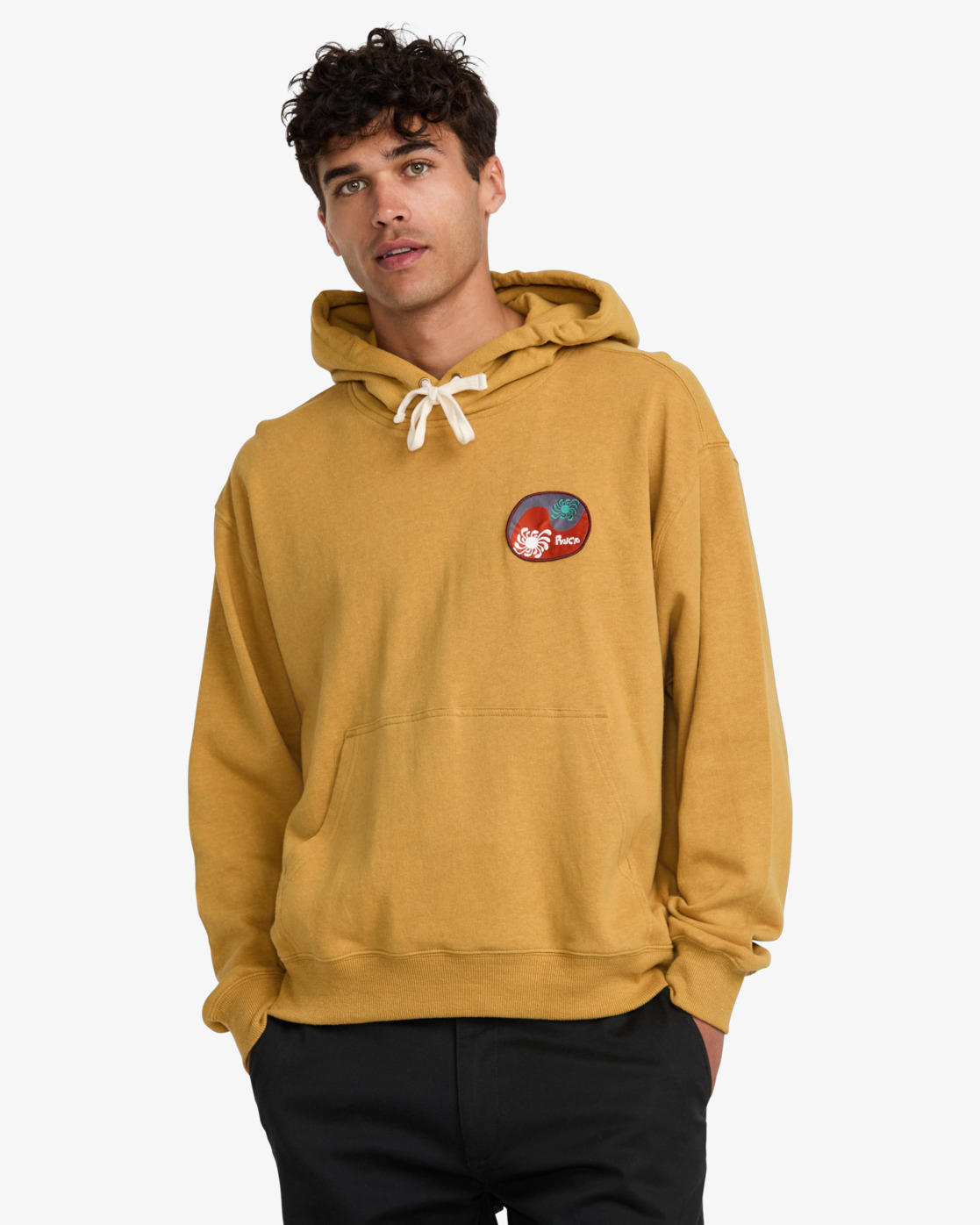 Rvca LA Wave Hoodie Ochre