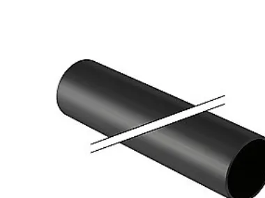 Peh afløbsrør 200-5000mm - 370.000.16 PN 4 - (5 meter)