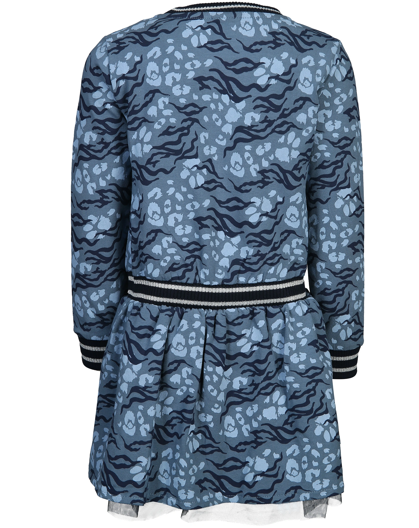 Langarmkleid SHINY in blau