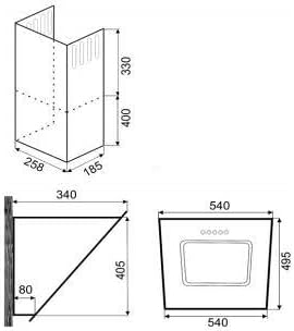 Exquisit Dunstabzugshaube KFD 607-2L | LED-Beleuchtung in 7 verschiedenen Farben | Kopffreihaube | Touch Control | Schwarz