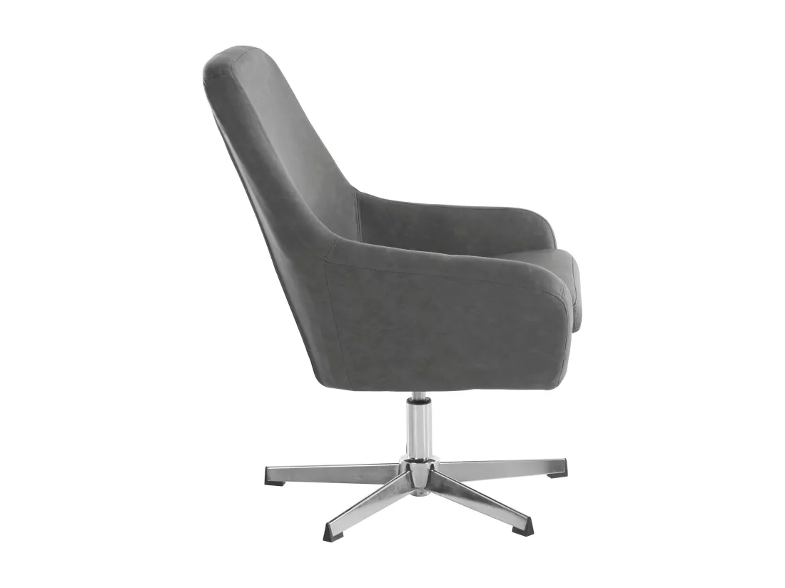 Naomi | Chaise d'appoint en PU gris